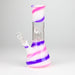 8" Blue n Mauve Strips Dome Percolator Bong Glass Bong THEBOOMBOXCLUB Canada