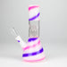 8" Blue n Mauve Strips Dome Percolator Bong Glass Bong THEBOOMBOXCLUB Canada