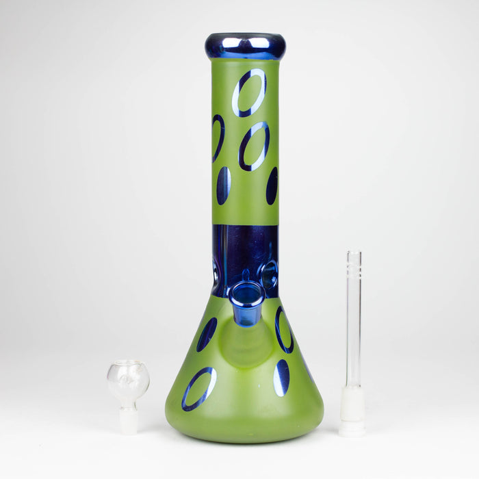 12" Green Base Blue Rings Glass Water Bong Glass Bong THEBOOMBOXCLUB Canada