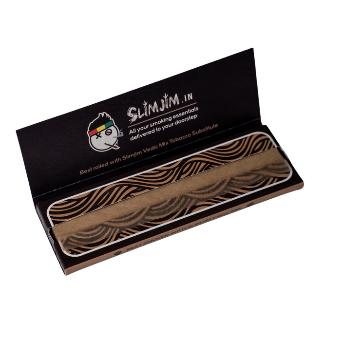 Slimjim | Natural 1 1/4th Skins Box of 25 ROLLING PAPER SLIMJIM