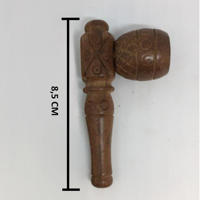 3" Wood Mini Pipe Wooden Hand Pipe NIBO Distribution