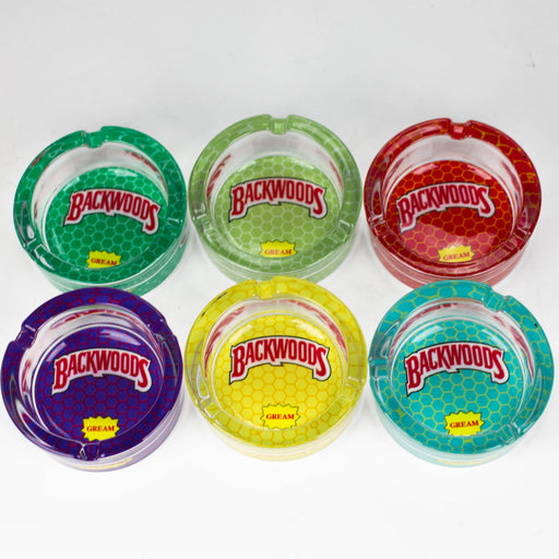 B&K Design Glass Ashtray Box Of 6 Glass Ashtray Super Supplys Inc