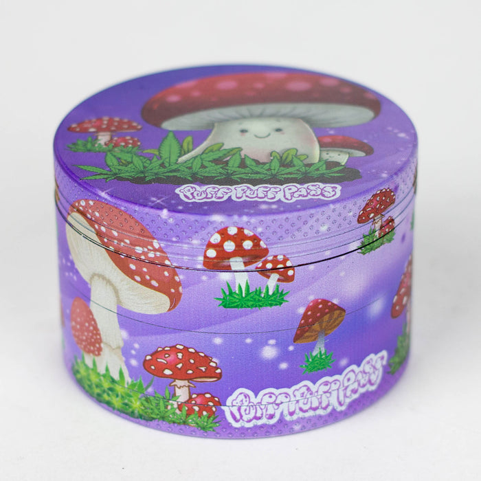 Z2.5" Metal Grinder 4 Layers with Fairytale Design Box of 6 [GZ401] Display Pack 777 Smoke