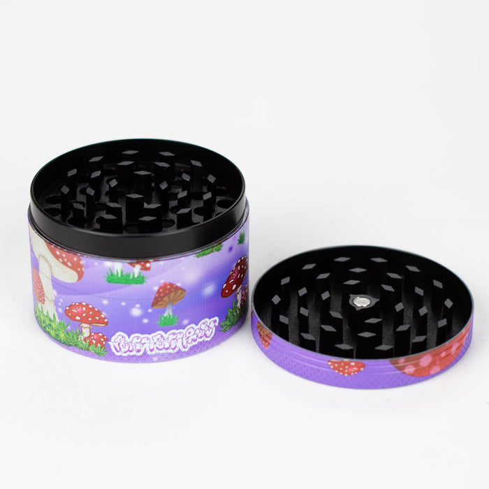 Z2.5" Metal Grinder 4 Layers with Fairytale Design Box of 6 [GZ401] Display Pack 777 Smoke
