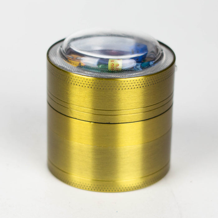 2" Metal Grinder 4 Layers with Dice and Light RM Design Box of 12 Display Pack 777 Smoke