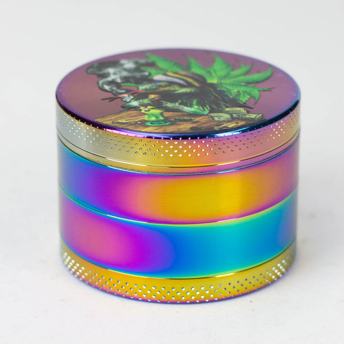 Weed Rainbow Grinder 4pts 55mm Box of 6 Display Pack NIBO Distribution
