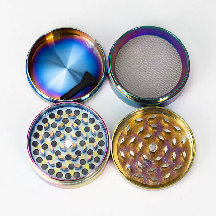 Weed Rainbow Grinder 4pts 55mm Box of 6 Display Pack NIBO Distribution