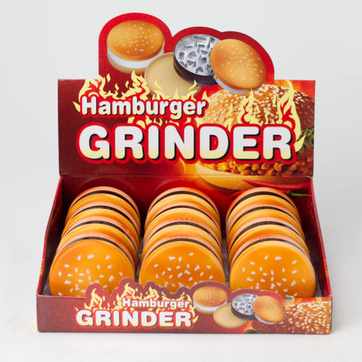 Hamburger Shape Grinder Box of 12 Herb Grinder NIBO Distribution