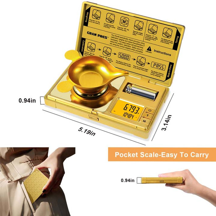 Fuzion | GD-50 Pocket Scale 50g*0.001 With 20g Weight Scale Super Supplys Inc