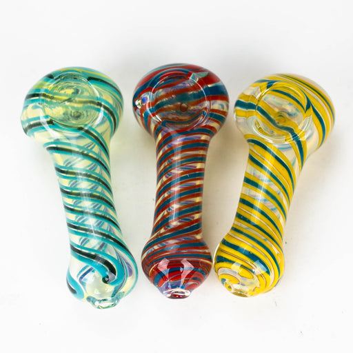 3.5" softglass hand pipe Pack of 2 [11586] Glass Pipe ONE