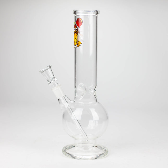 10" Clear Water pipe with cartoon tattoo-Assorted Glass Bong NIBO Distribution