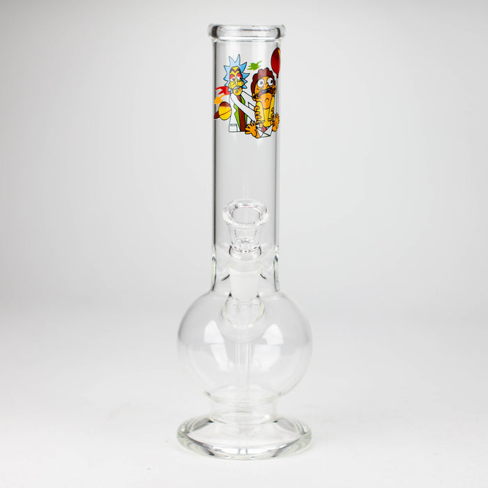 10" Clear Water pipe with cartoon tattoo-Assorted Glass Bong NIBO Distribution