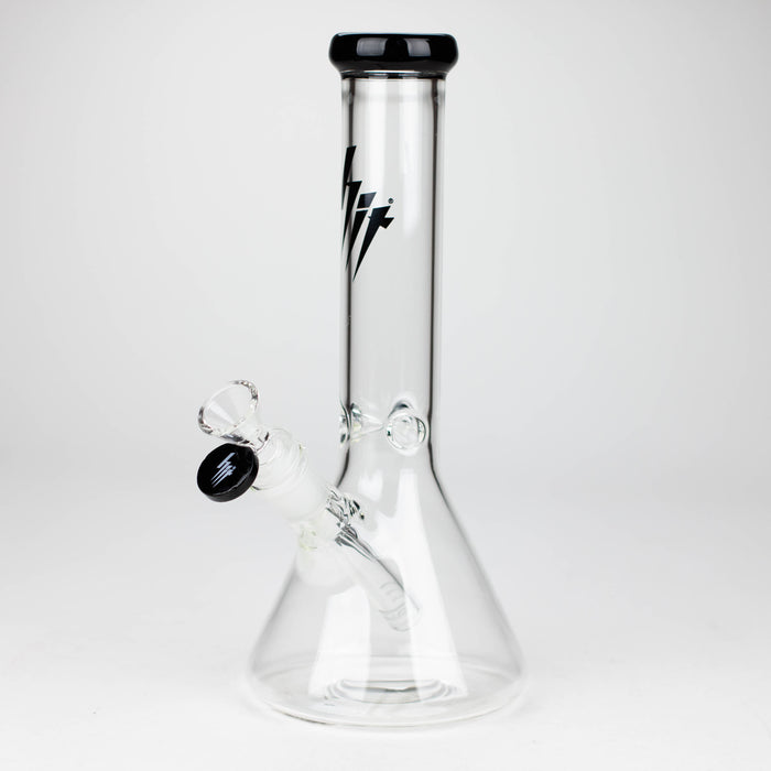 HIT | 10" Glass Water Pipe Glass Bong NIBO Distribution T-Black