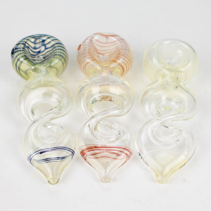 4" Color change Twist Single Outside Pipe Glass NIBO Distribution