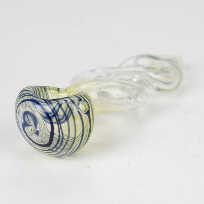 4" Color change Twist Single Outside Pipe Glass NIBO Distribution