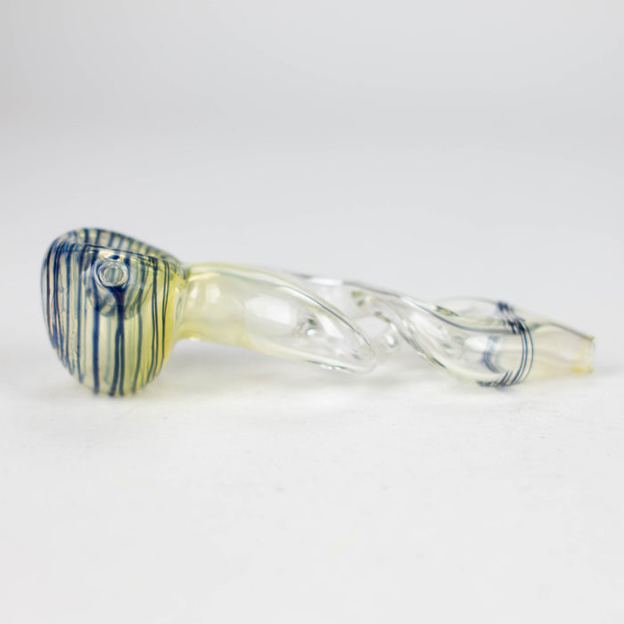 2.5" Color change spiral Single Outside Pipe Glass Hand Pipe NIBO Distribution