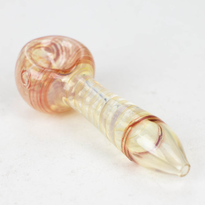 2.5" Color change spiral Single Outside Pipe Glass Hand Pipe NIBO Distribution