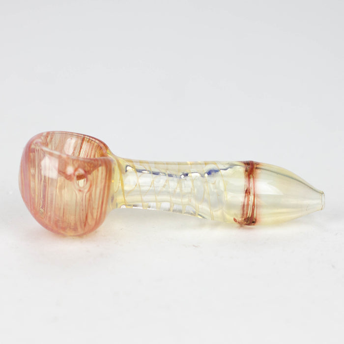 2.5" Color change spiral Single Outside Pipe Glass Hand Pipe NIBO Distribution