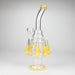 13" Multi chamber glass bong with inline difuser Bongs Bongzie Smokes Yellow