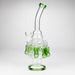 13" Multi chamber glass bong with inline difuser Bongs Bongzie Smokes Green