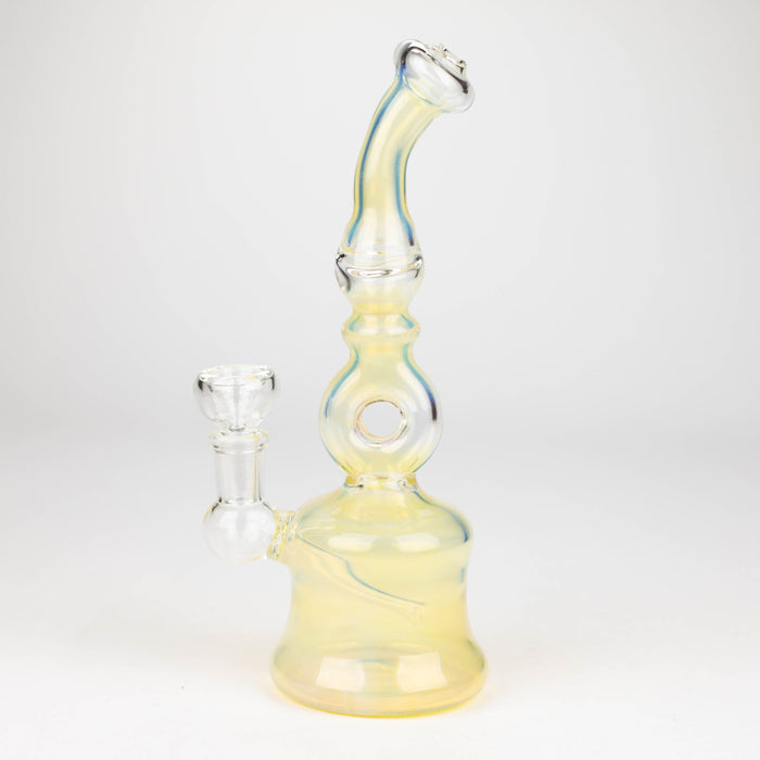8" gold fumed glass water Pipe Other Shaped Bong Bongzie Smokes