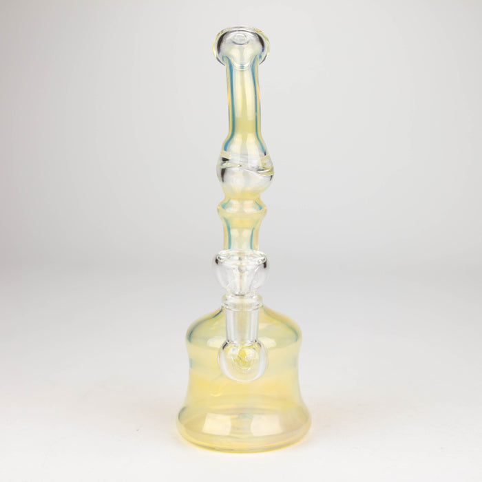 8" gold fumed glass water Pipe Other Shaped Bong Bongzie Smokes