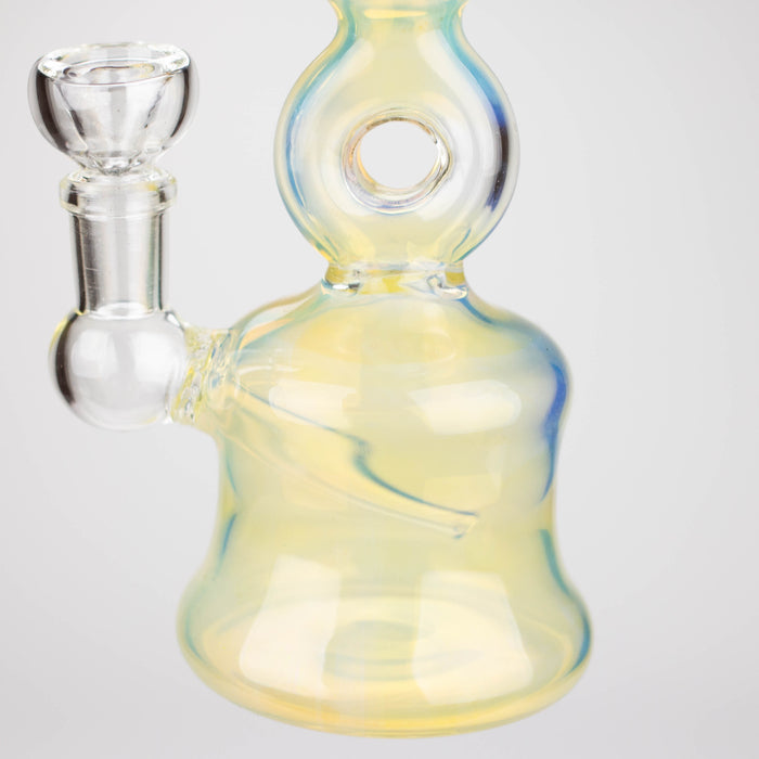8" gold fumed glass water Pipe Other Shaped Bong Bongzie Smokes