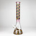 Z17" Color accented 7 mm glass water bong With Poker Design Glass Bong 777 Smoke Pink