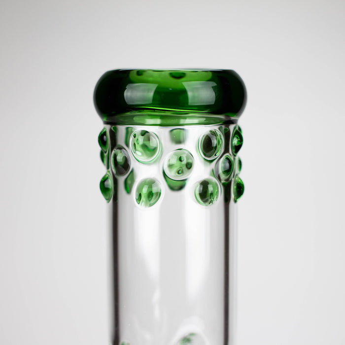 Z14" Color accented 7 mm glass water bong Glass Bong 777 Smoke