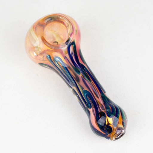 5'' Gold Fuming Pipe-Pack of 2 Glass Bongzie Smokes