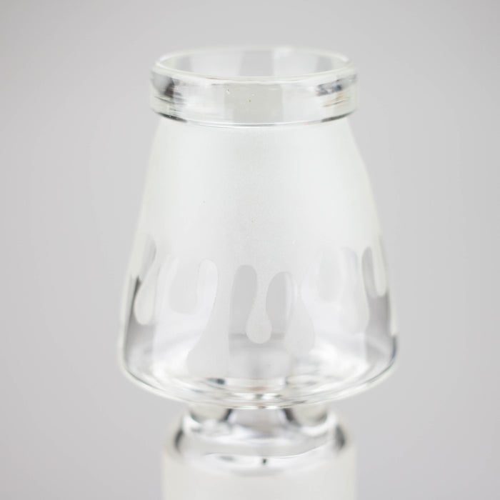 8" Glow in Dark Lamp glass water bong Glass Bong Bongzie Smokes