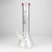 12" 7mm Beaker Glass Bong Glass Bong Super Supplys Inc Pink