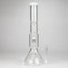 Z16" Color accented 7 mm glass water bong With Dffiuser Glass Bong 777 Smoke