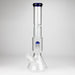Z16" Color accented 7 mm glass water bong With Dffiuser Glass Bong 777 Smoke Blue