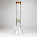 Z16" Color accented 7 mm glass water bong With Dffiuser Glass Bong 777 Smoke Amber