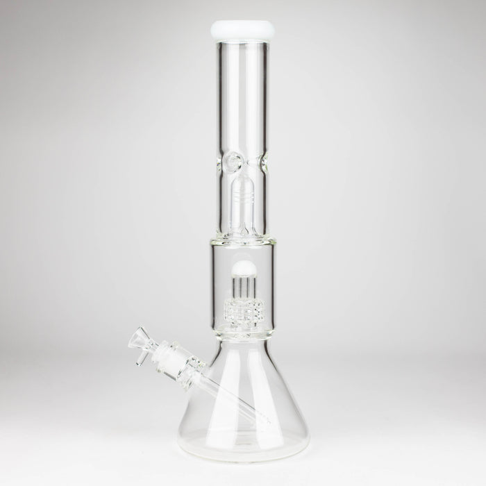 Z16" Color accented 7 mm glass water bong With Dffiuser Glass Bong 777 Smoke