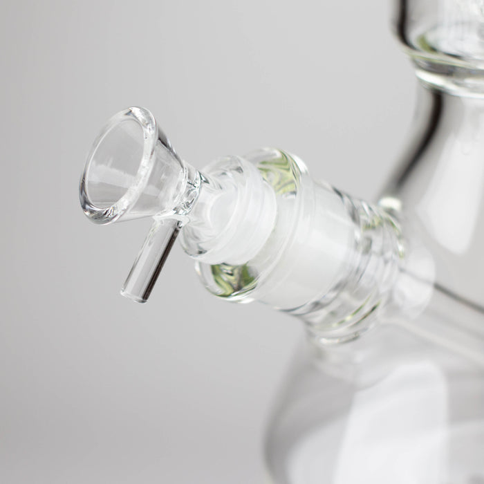 Z16" Color accented 7 mm glass water bong With Dffiuser Glass Bong 777 Smoke