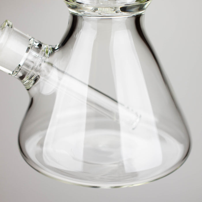 Z16" Color accented 7 mm glass water bong With Dffiuser Glass Bong 777 Smoke