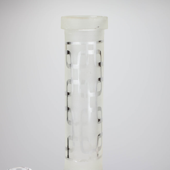 8" GLOW IN DARK BEAKER GLASS BONG Glass Bong Bongzie Smokes