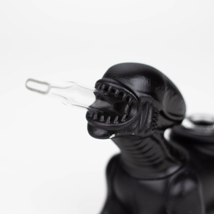 4.2" Alien water pipe [H394] Silicone Pipe YHS Smoke