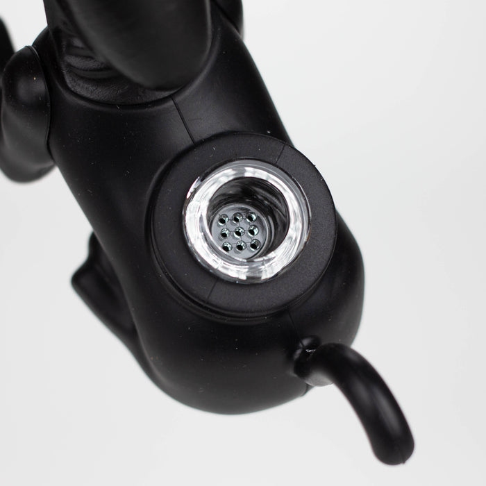 4.2" Alien water pipe [H394] Silicone Pipe YHS Smoke