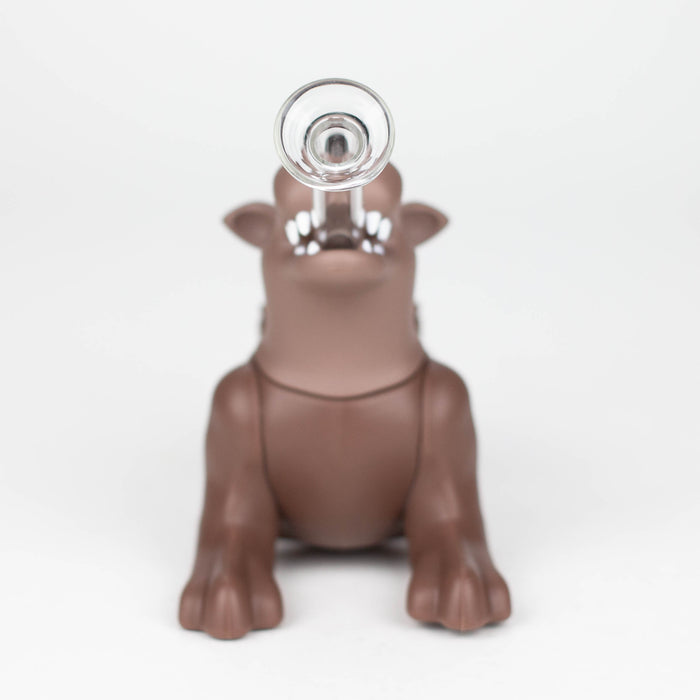 4.2" Dog water pipe [H391] Silicone Pipe YHS Smoke