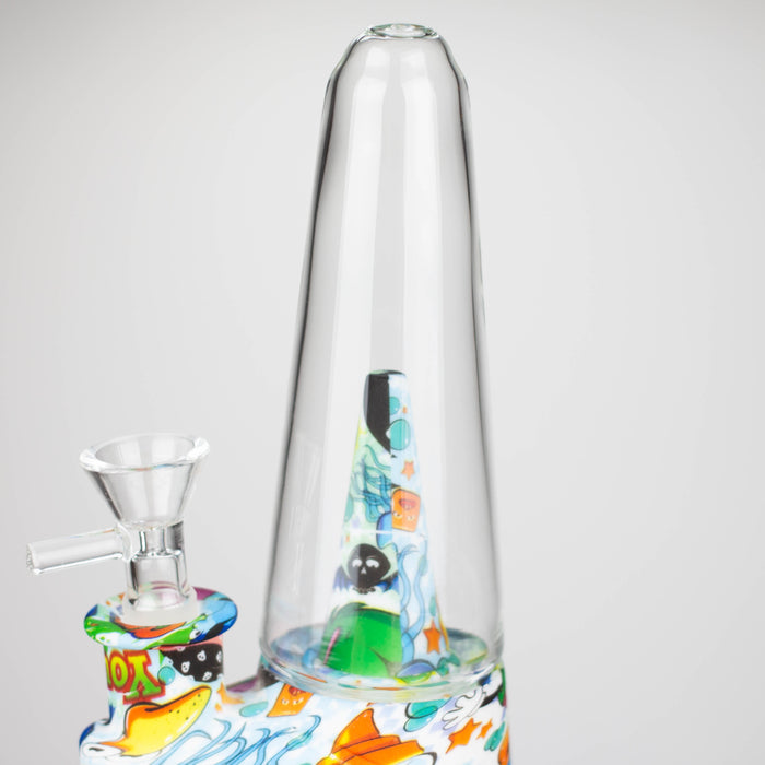 8.5" Silicone cone shape water bong-Assorted [H151P] Resin · Silicone · Plastic Bong YHS Smoke