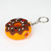 2.5" Donut Keychain pipe [H72] Silicone Pipe YHS Smoke