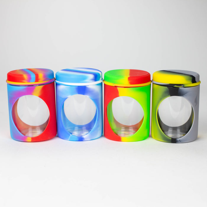 Silicone flower Jar-Assorted [J1] Jar YHS Smoke