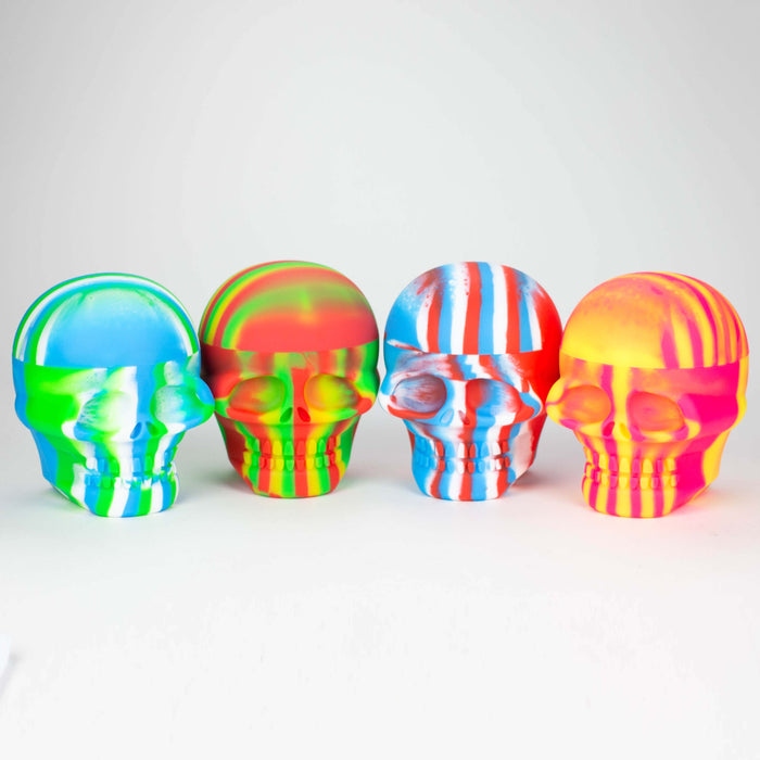 Skull Silicone Stash JAR - 500ml - Assorted Storage YHS Smoke