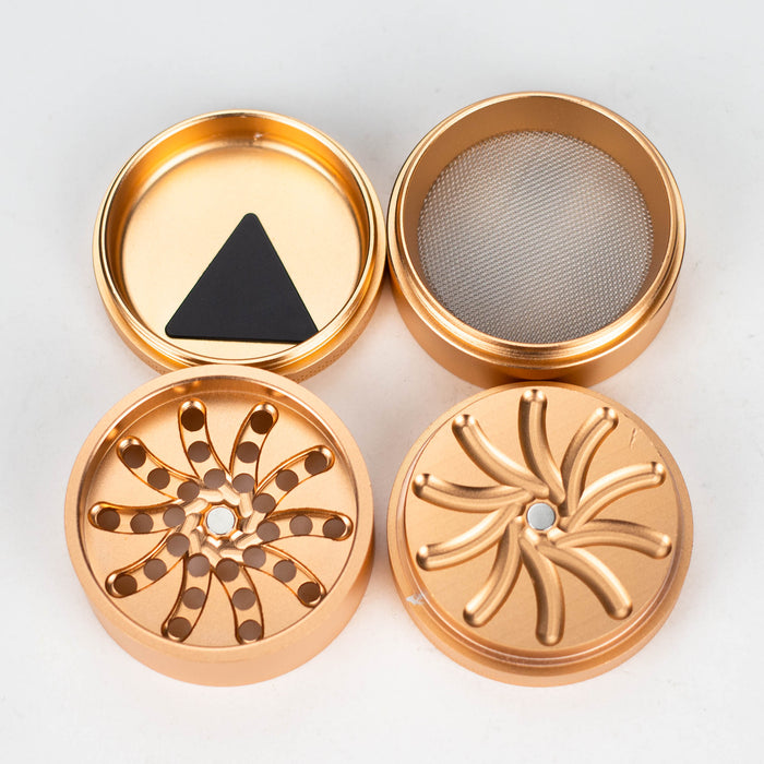 Teethless Aluminium Grinder 53mm 4parts Box of 6 Display Pack NIBO Distribution