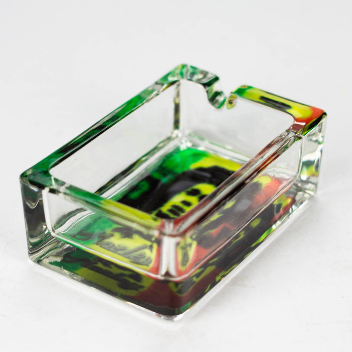 Glass Rectangle Ashtray Box of 8 Glass Ashtray NIBO Distribution