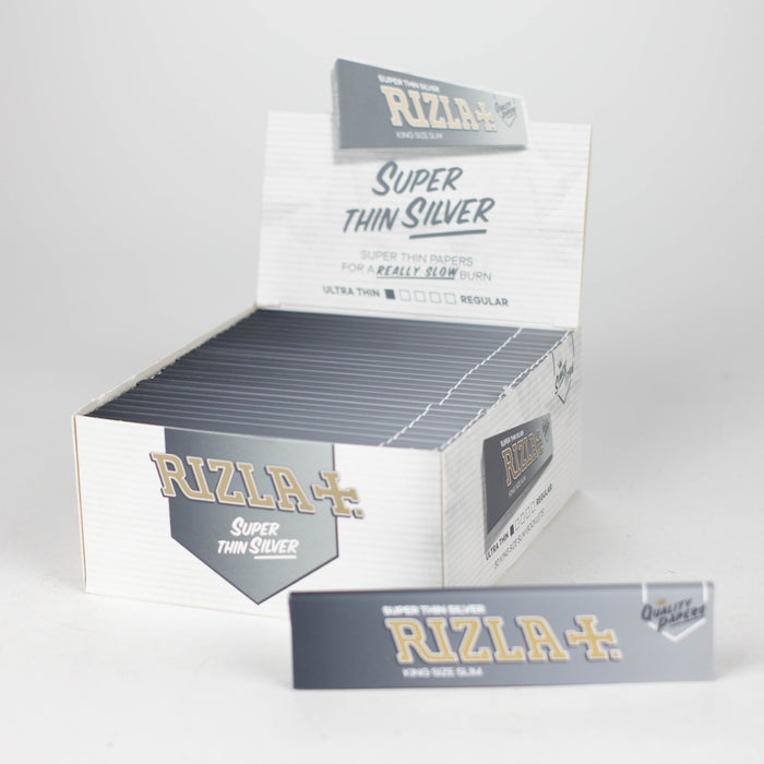 Rizla | Super Thin Silver king size Box of 50 King Size NIBO Distribution