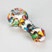 HIT | 4.5" Silicone hand pipe with glass bowl Jar of 20 Silicone Pipe NIBO Distribution
